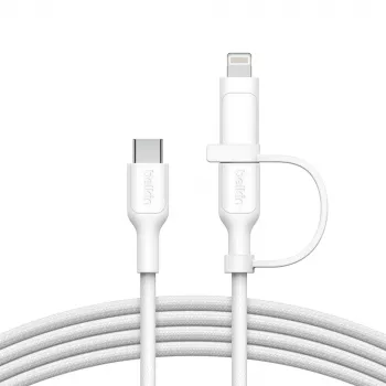 USB-kaapeli Belkin BoostCharge Pro 1,5 m USB-C USB-C/Lightning valkoinen