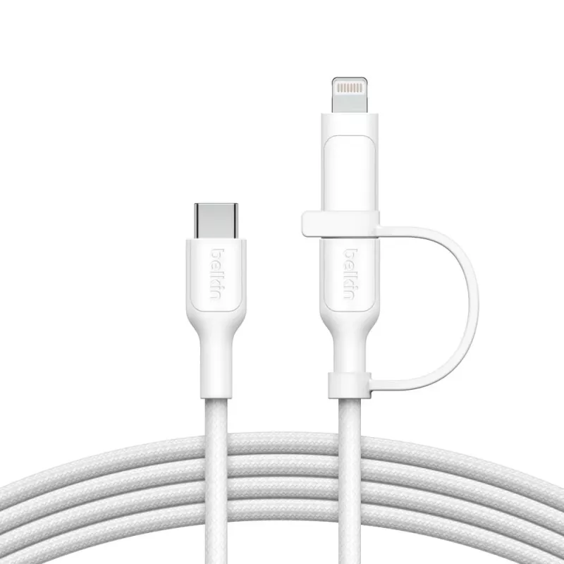 USB-kaapeli Belkin BoostCharge Pro 1,5 m USB-C USB-C/Lightning valkoinen