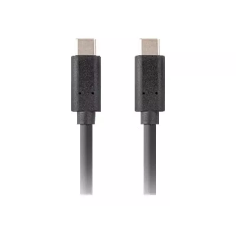 USB-C – USB-C -kaapeli LANBERG CA-CMCM-32CU-0010-BK — USB 3.2 Gen 2, 1 m, musta, 100 W latausteho, 4K-video