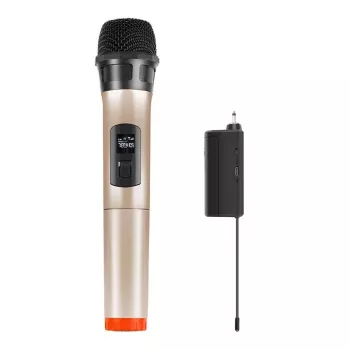 PU628J UHF-langaton dynaaminen mikrofoni LED-näytöllä (kulta)