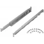 Telinekiskosarja PowerWalker 10120531 — hopea, leveys 550 mm, korkeus 140 mm, syvyys 70 mm, tukee telineen syvyyttä 78–120 cm, paino 3,1 kg