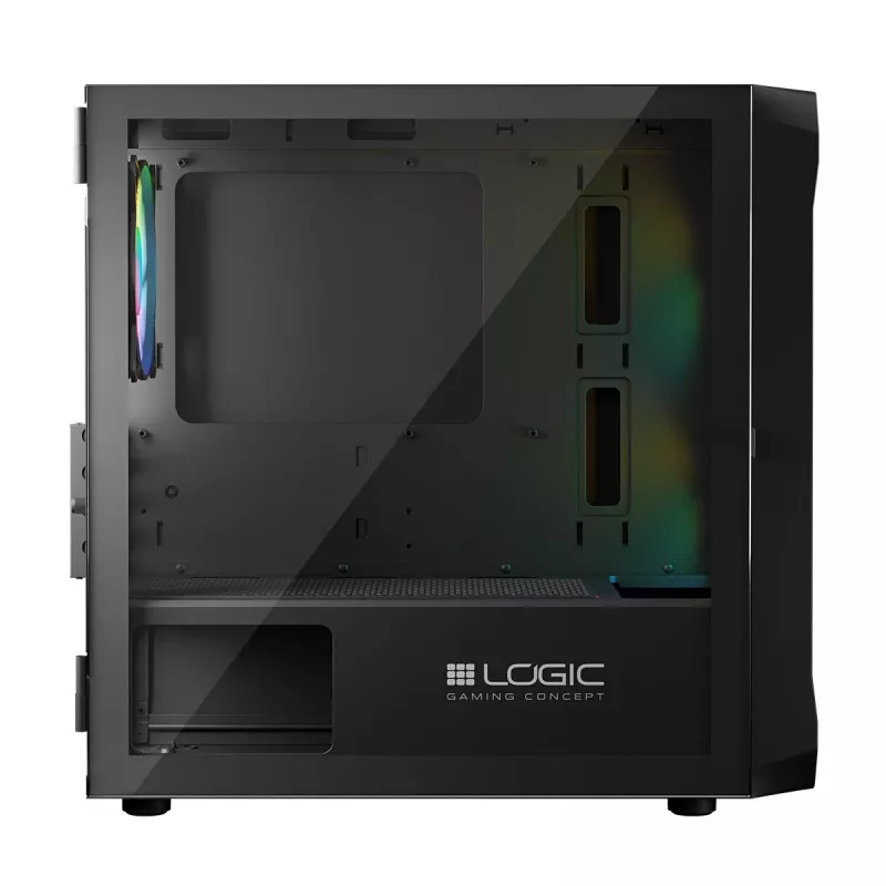 Tietokonekotelo Logic Concept Portos Mini ARGB Micro ATX musta