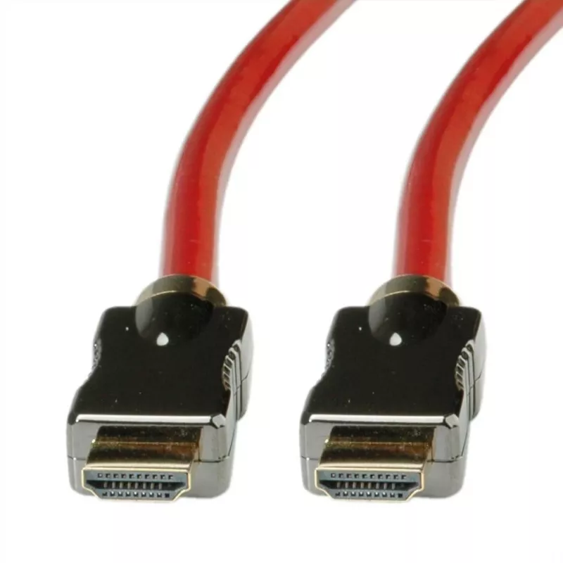 Roline - HDMI-kaapeli Ethernetillä - HDMI uros - HDMI uros - 1 m - kaksoiseristys
