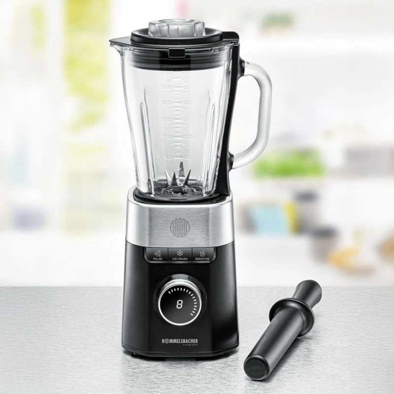 Yleiskone Rommelsbacher MX 1260 — 1200 W, 1,5 L, musta/ruostumaton teräs
