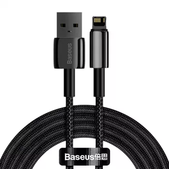 Baseus CALWJ-A01 Lightning-kaapeli 2 m musta 2,4 A