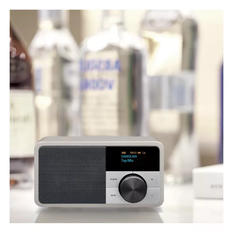 Pöytäradio Sangean DDR-7 Glacier Silver digitaalisella virittimellä ja Bluetoothilla