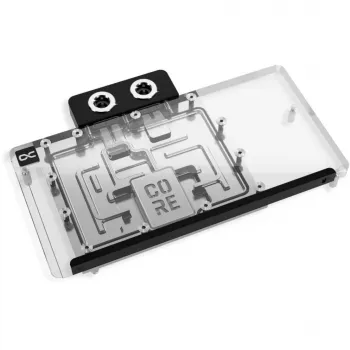 Näytönohjaimen taustalevy Alphacool Core RX 9070 XT Aorus Elite -transparentti kromipinta