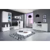 Cama Sideboard SAMBA valkoinen/valkoinen kiiltävä