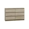 Lipasto Top e Shop M6 120 SON 2x3, tammi, 6 laatikkoa, 1200×300×770 mm