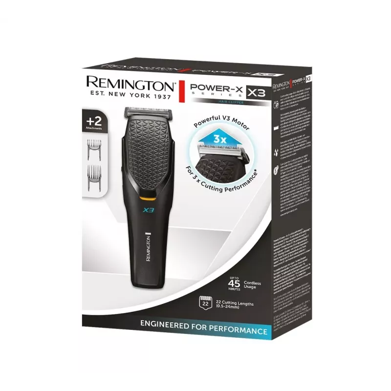 Remington Power-X HC3000 hiustenleikkuukone, musta