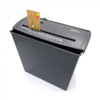 ASIAKIRJASILPPURI - asiakirjasilppuri. Leikkaa paperia, kalvoa, CD/DVD-levyjä, luottokortteja. (MT215)