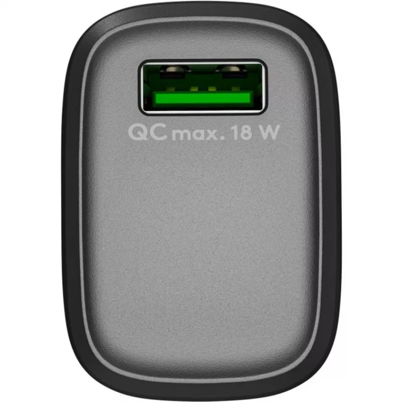 USB-A QC-pikalaturi (18 W) (musta)