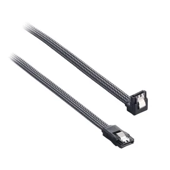 ModMesh suorakulmainen SATA 3 -kaapeli 30 cm - carbon - kaapeli - digitaalinen/data (CM-CAB-RSAT-N30KC-R)