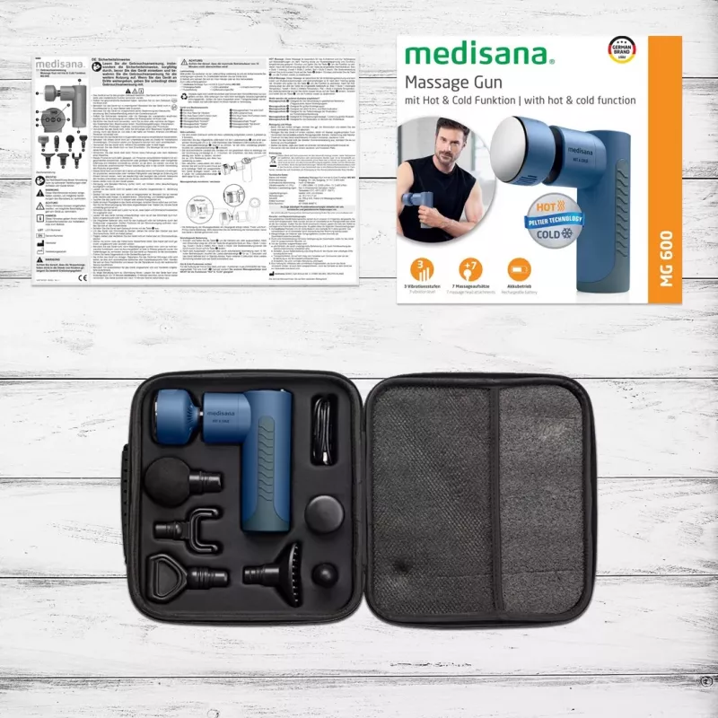 Medisana MG 600 -hierontalaite yleismalli musta, sininen