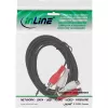InLine audiokaapeli 2x RCA uros / naaras 20 m, 2 x RCA, uros, 2 x RCA, naaras, 20 m, musta