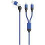 USB-kaapeli 2GO 797366 1,2 m USB-A/USB-C 2 x USB-C musta sininen