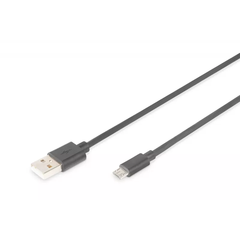 Assmann USB 2.0 -liitäntäkaapeli. tyyppi A - Micro B M/M. 1,0 m. USB 2.0 -yhteensopiva. UL. bl (AK-300110-010-S)