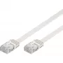 Wentronic Goobay CAT 5e litteä patch-kaapeli, U/UTP, valkoinen, 15 m - CCA kuparisekoitus (93364)