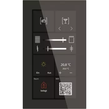 MDT KNX Glass Touch Smart Plus 6 tuumaa BE-GTSP6TS.01S (BE-GTSP6TS.01S)