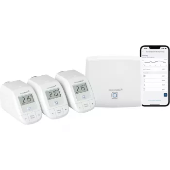 Smart Home -aloituspaketti lämmitys HomeMatic HmIP-HAP 3 patteritermostaatilla