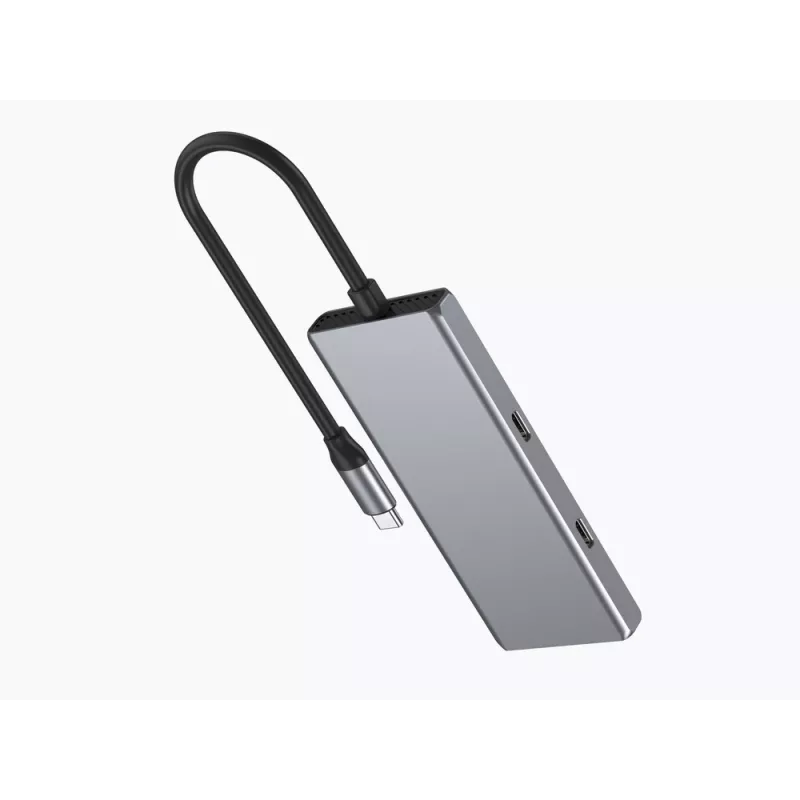 USB-keskitin Gembird 4-porttinen USB 3.2 Gen 2 Type-C -keskitin, 4x Type-A- ja Type-C-liitännät