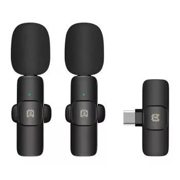 Langaton mikrofoni Puluz PU3151B Lavalier Type-C