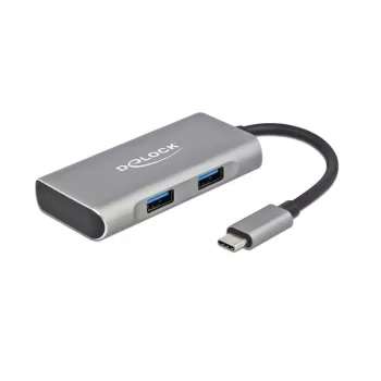 USB-keskitin DeLOCK ulkoinen USB 10 Gbps USB Type-C -keskitin 63260