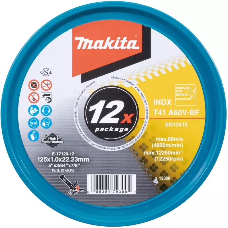Makita E-17120-12 -katkaisulaikka suora 125 mm 12 kpl (E-17120-12)