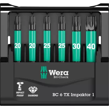 Wera Bit-Check ruuvimeisselikärki 6 kpl