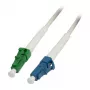 LWL-1-kuitu-patchk. 1.0mtr.LC-LC(APC8Grad) - 9/125u - bevel - G657.A2 - Synergy21 -