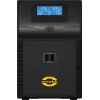 Keskeytymätön virransyöttö ORVALDI ID2K0CH Line-Interactive 2 kVA / 1200 W, 24 V, 9 Ah akut, LCD, USB, kompakti musta