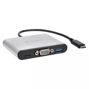 Ulkoinen videosovitin SILVERSTONE CH7517 USB-C VGA:ksi (Chrontel CH7517) ulkoinen näyttöliitäntä