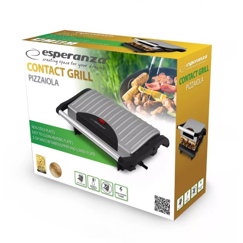 Esperanza Ekg005 sähköinen kontaktigrilli Pizzaiola Ekg005