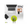 Goobay 49269 USB-A–Lightning-kaapeli, 2 m, tekstiilipäällyste, metalliliittimet, MFi-sertifioitu, USB 2.0, tähtiharmaa/hopea