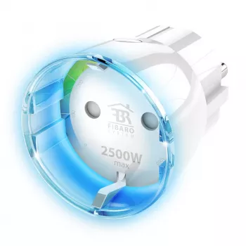 Fibaro FIBEFGWPF-102-5 verkkopistoke-adapteri Type-F valkoinen