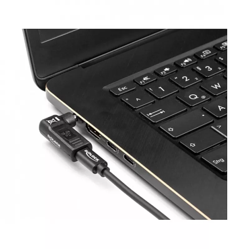 DeLOCK sovitin USB Type-C naaras Dell 7,4 x 5,0 mm uros 90° kulma