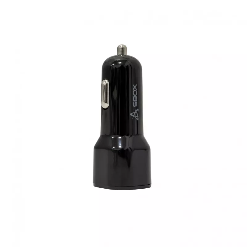 Autolaturi SBOX CC-038 38W musta — dual-USB-virtalähde ajoneuvoihin