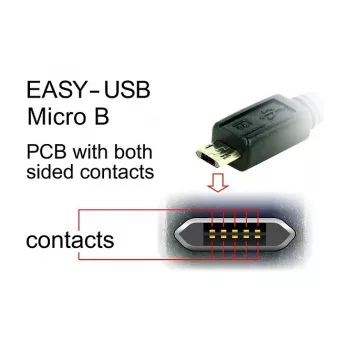 USB-kaapeli DeLOCK 83857 USB 2.0 3 m USB A Micro-USB B musta