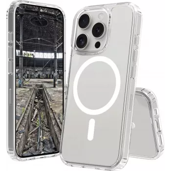 Cover JT BERLIN Pankow Clear MagSafe iPhone 16 Pro Max -kotelo 17,5 cm läpinäkyvä