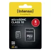 MUISTI MICRO SDHC 8GB C10/W/ADAPTER 3413460 INTENSO