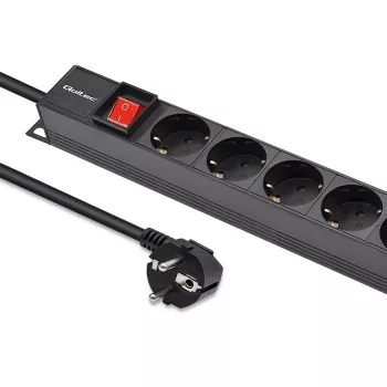 Qoltec alumiininen PDU RACKiin | 16A | 16 x Schuko | pystysuora | 1,8 m
