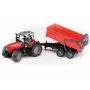 Traktorimalli BRUDER Massey Ferguson 7480 kippikärryllä