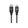 Goobay USB-C™ lataus- ja synkronointikaapeli, 1 m, musta - MFi-kaapeli Apple iPhone/iPad musta (39445)
