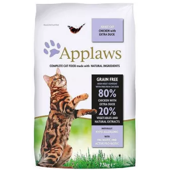 APPLAWS kana ja ankka - kuivaruoka kissoille - 7,5 kg