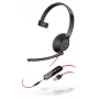 Poly Blackwire C5210 USB-A yksikorvainen langallinen kuulokemikrofoni