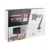 Maclean MC-860N näyttöteline, kaasujousella, 13-27, 8 kg, musta