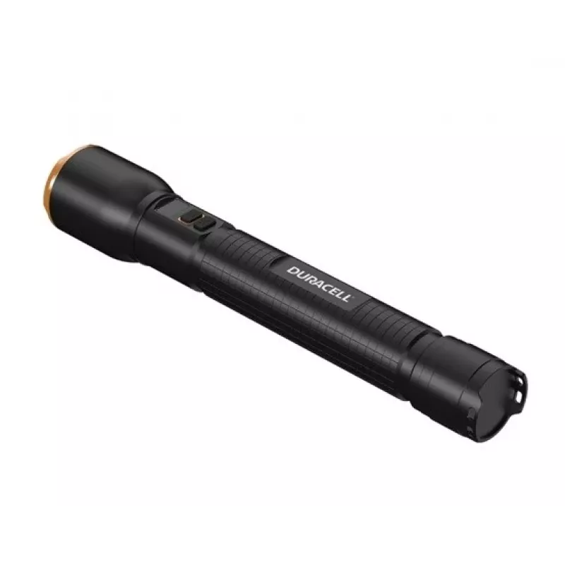 Taskulamppu Duracell DF6000R lahjalaatikko — kädessä pidettävä ladattava taskulamppu, musta