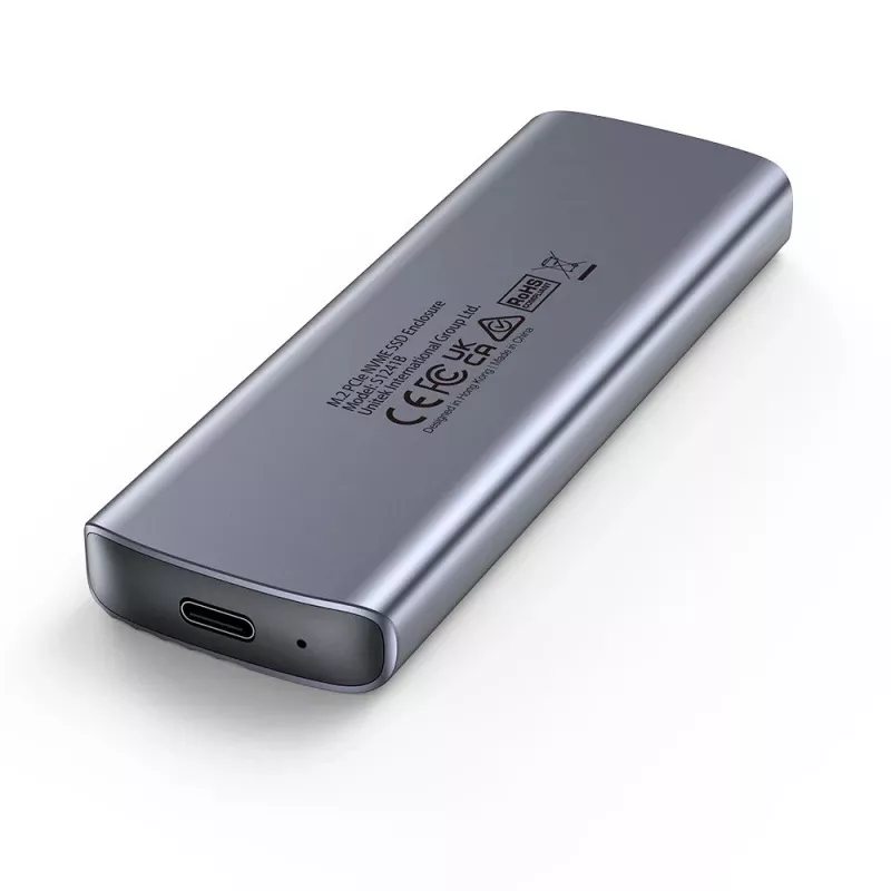 M.2-asemakotelo - Unitek S1241B01 1x M.2 NVMe USB-C 10Gbps