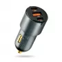Autolaturi everActive CC-40Q QC3.0 60W, USB-autosovitin matkaviestinten lataamiseen