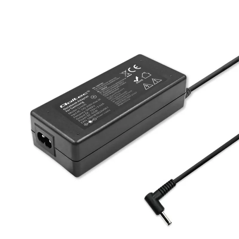 Virtalähde QOLTEC 65W 19V 3,42A kannettaville ja yhteensopiville laitteille